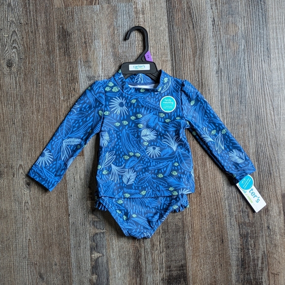 Carter's Child of Mine 12M Swimsuit 2-Piece Set - Picture 2 of 7